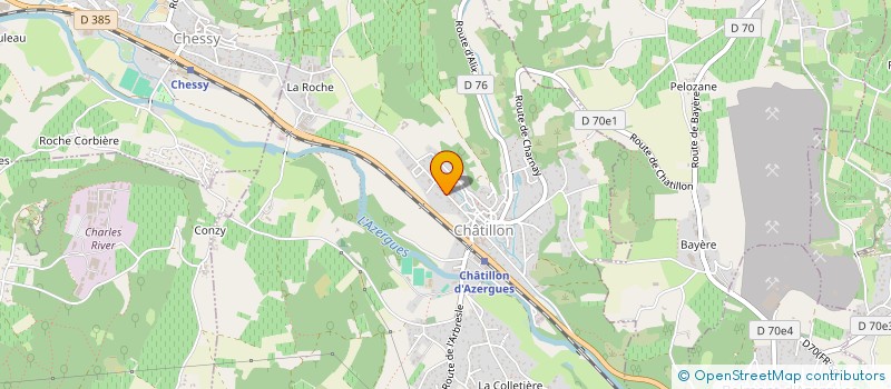 localisation de l'entreprise MADAME EVA FULAINE à CHATILLON