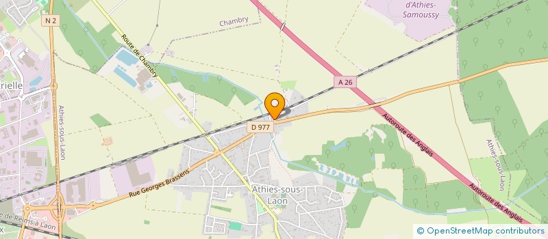 localisation de l'entreprise MADAME EVA GARCIA  ATHIES-SOUS-LAON