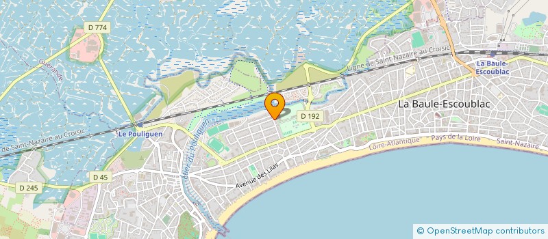 localisation de l'entreprise MADAME EVA GARNIER à LA BAULE-ESCOUBLAC