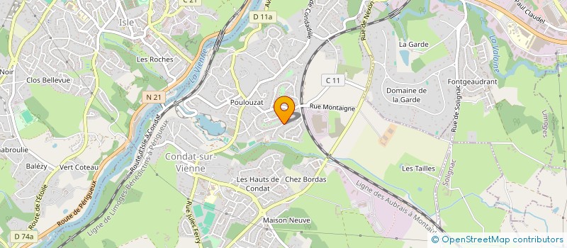 localisation de l'entreprise MADAME EVA GERVILLE-REACHE  LIMOGES