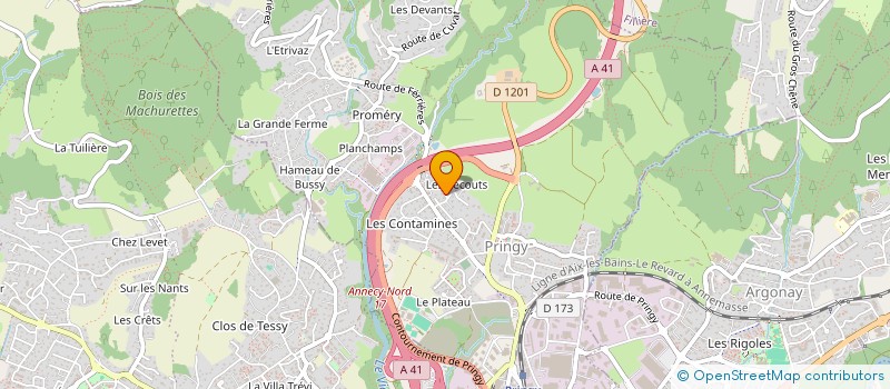 localisation de l'entreprise MADAME EVA GOLIARD  EPAGNY METZ-TESSY