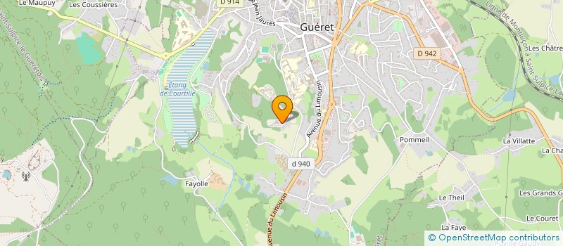 localisation de l'entreprise MADAME EVA GREFEUILLE à GUERET