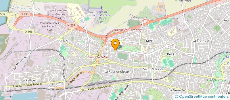 localisation de l'entreprise MADAME EVA GUERAICHE  LA ROCHELLE