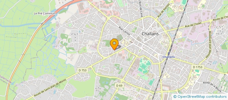 localisation de l'entreprise MADAME EVA HAMON à CHALLANS