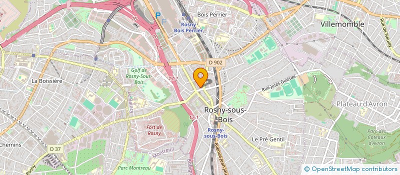 localisation de l'entreprise MADAME EVA HENRIQUEL à ROSNY-SOUS-BOIS