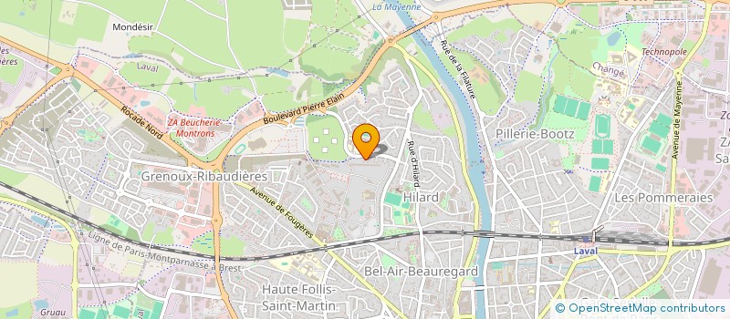 localisation de l'entreprise MADAME EVA HERNOT à LAVAL