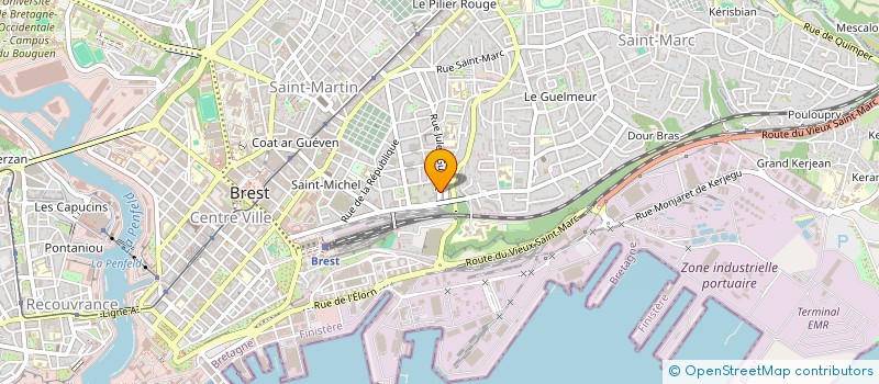 localisation de l'entreprise MADAME EVA HILA  BREST