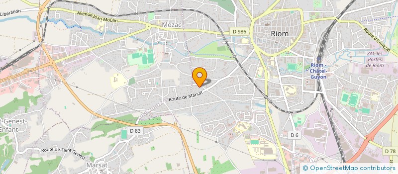 localisation de l'entreprise MADAME EVA HURET  RIOM