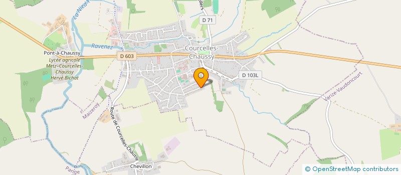 localisation de l'entreprise MADAME EVA INIZAN  COURCELLES-CHAUSSY