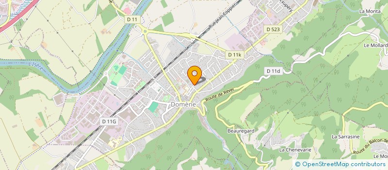 localisation de l'entreprise MADAME EVA JEANMART  DOMENE