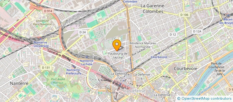 localisation de l'entreprise MADAME EVA JORGE à COURBEVOIE