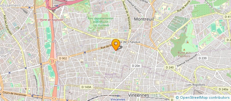 localisation de l'entreprise MADAME EVA JULIA ALVAREZ GROSSER à MONTREUIL