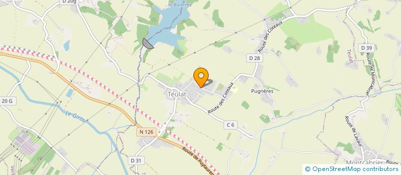 localisation de l'entreprise MADAME EVA-KARIN GUSTAFSSON  TEULAT