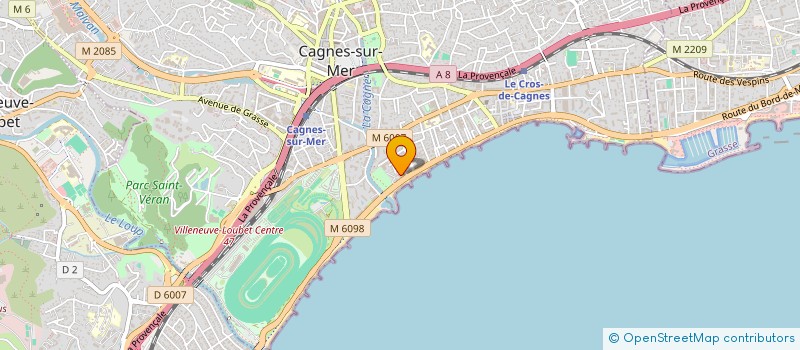 localisation de l'entreprise MADAME EVA KERVOERN à CAGNES-SUR-MER
