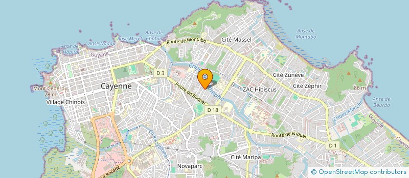 localisation de l'entreprise MADAME EVA KHAN  CAYENNE