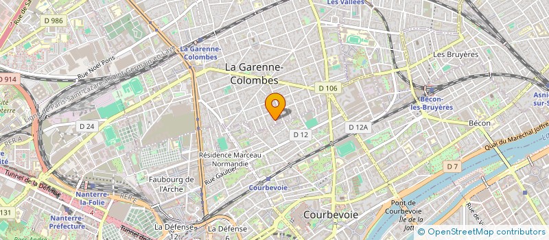 localisation de l'entreprise MADAME EVA KHATCHADOURIAN à LA GARENNE-COLOMBES