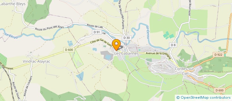 localisation de l'entreprise MADAME EVA KIS  LES CABANNES