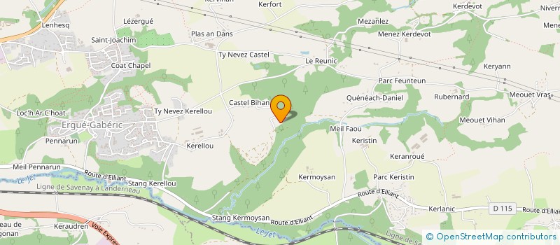 localisation de l'entreprise MADAME EVA L HARIDON  ERGUE GABERIC