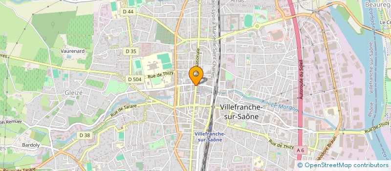 localisation de l'entreprise MADAME EVA LACROIX à VILLEFRANCHE-SUR-SAONE