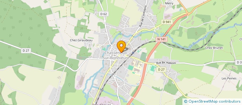 localisation de l'entreprise MADAME EVA LAFONT à CHASSENEUIL-SUR-BONNIEURE