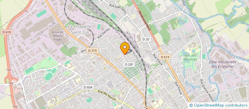 localisation de l'entreprise MADAME EVA LAMBERT  LA CHAPELLE-SAINT-LUC