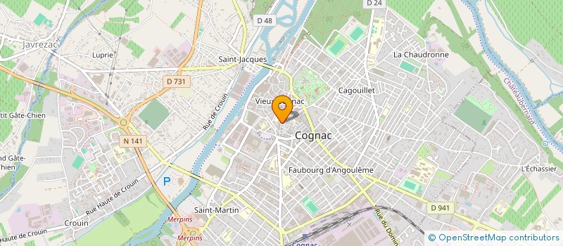 localisation de l'entreprise MADAME EVA LAUMONT à COGNAC