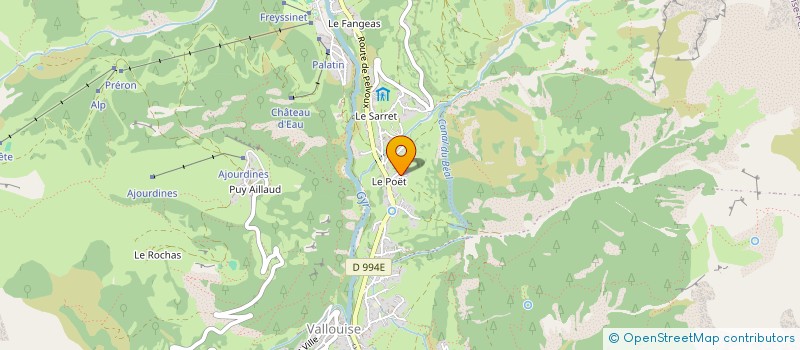 localisation de l'entreprise MADAME EVA LAURENT  VALLOUISE-PELVOUX