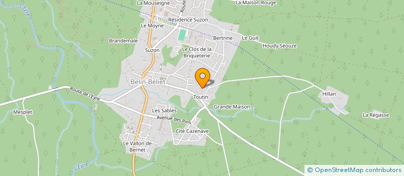 localisation de l'entreprise MADAME EVA LEBORGNE  LE BARP