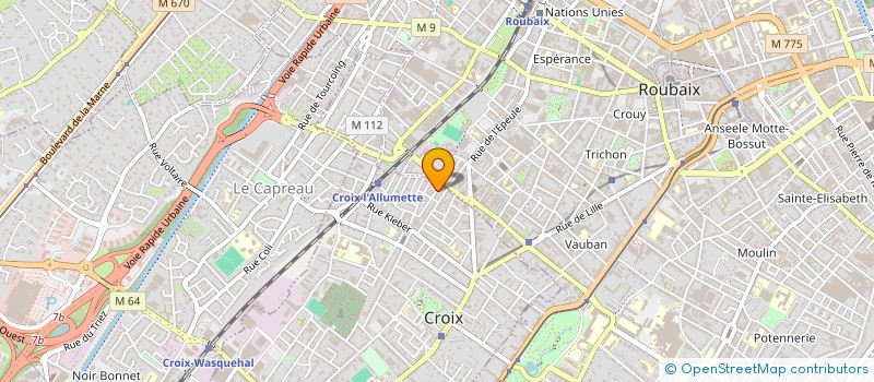 localisation de l'entreprise MADAME EVA LEBOUAZDA  CROIX