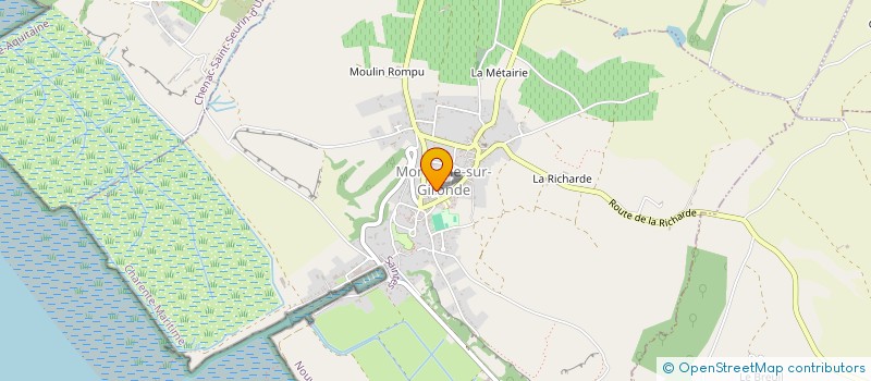 localisation de l'entreprise MADAME EVA LEMOINE  MORTAGNE-SUR-GIRONDE