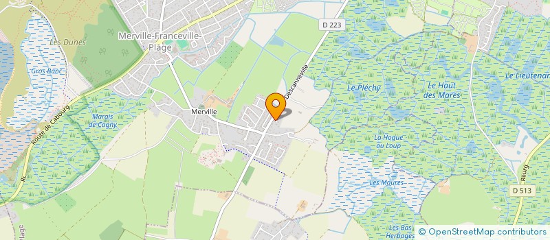 localisation de l'entreprise MADAME EVA LEPLEY  MERVILLE-FRANCEVILLE-PLAGE