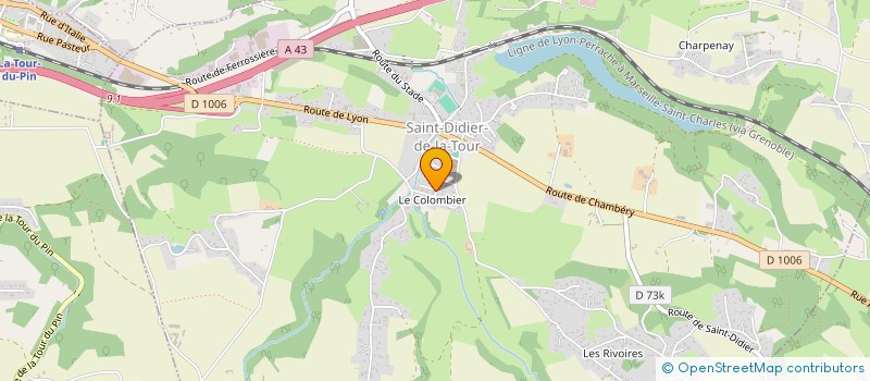 localisation de l'entreprise MADAME EVA LIEVIN  SAINT-DIDIER-DE-LA-TOUR