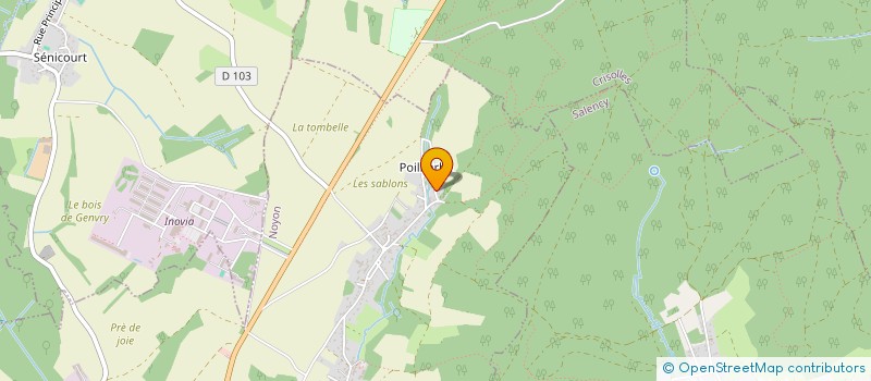 localisation de l'entreprise MADAME EVA LOMBARD  NOYON