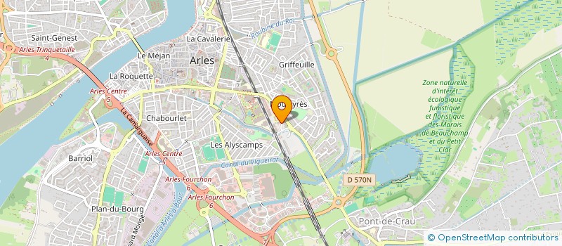 localisation de l'entreprise MADAME EVA LOPEZ  ARLES