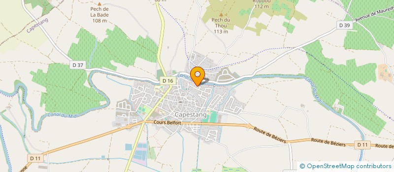 localisation de l'entreprise MADAME EVA LOPEZ  CAPESTANG