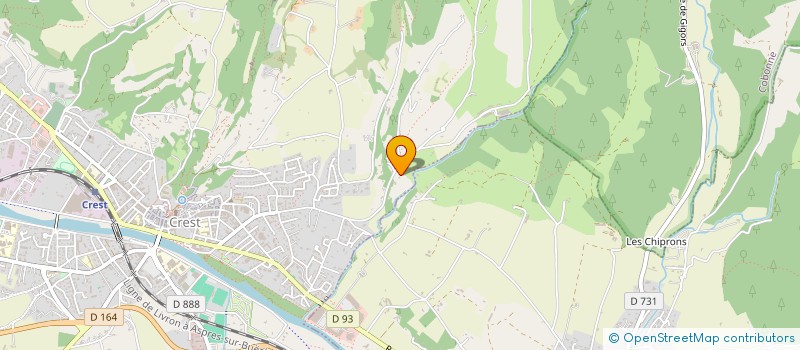 localisation de l'entreprise MADAME EVA LORIENTE  CREST