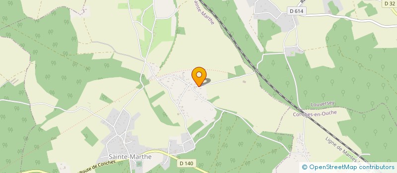 localisation de l'entreprise MADAME EVA LOUTREL à SAINTE-MARTHE