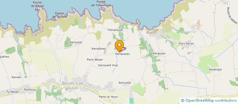 localisation de l'entreprise MADAME EVA MARIA WALSDORF  BEUZEC-CAP-SIZUN