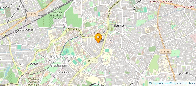 localisation de l'entreprise MADAME EVA-MARIE PORTILLO  TALENCE