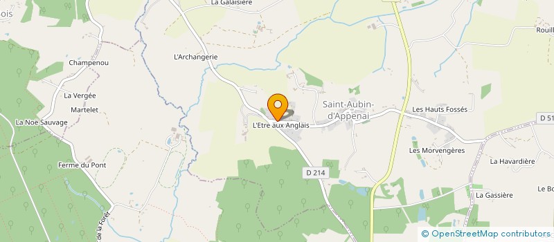 localisation de l'entreprise MADAME EVA MARQUES à SAINT-AUBIN-D'APPENAI