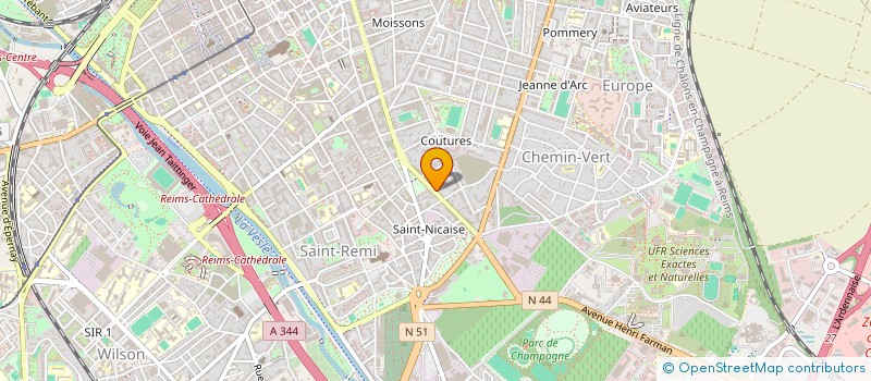 localisation de l'entreprise MADAME EVA MARTINS  REIMS