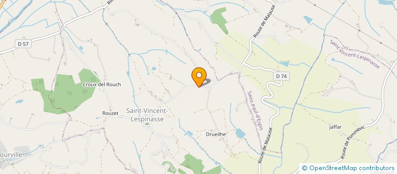 localisation de l'entreprise MADAME EVA MASSRIPAH  SAINT-VINCENT-LESPINASSE