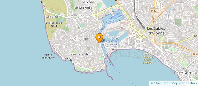 localisation de l'entreprise MADAME EVA MENARD à LES SABLES D'OLONNE