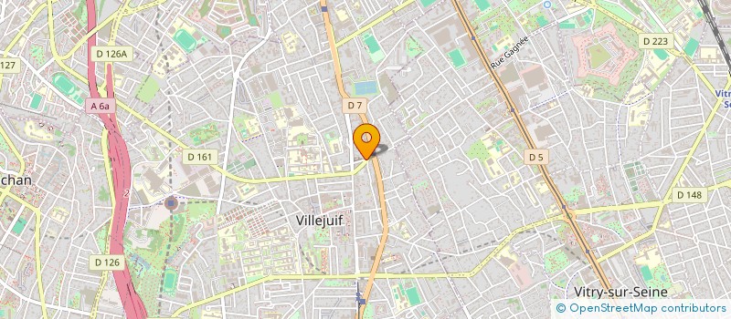 localisation de l'entreprise MADAME EVA MERCIER  VILLEJUIF