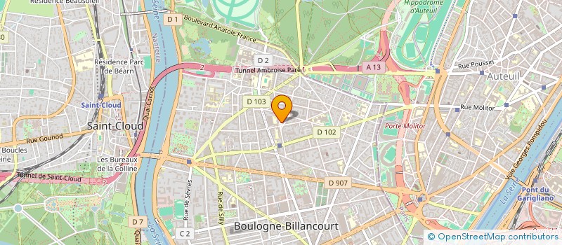 localisation de l'entreprise MADAME EVA MICHAUD à BOULOGNE-BILLANCOURT