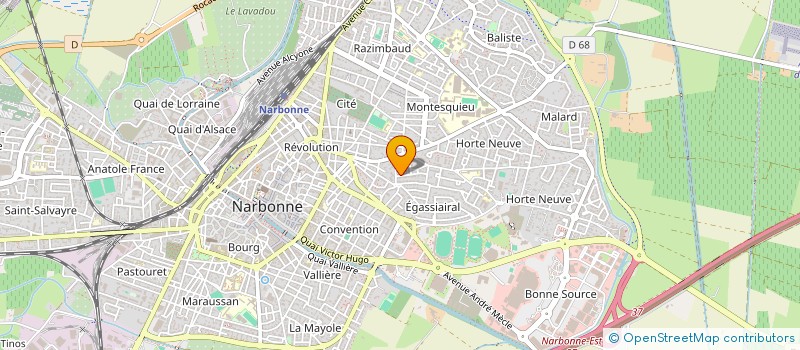 localisation de l'entreprise MADAME EVA MILGRAM  NARBONNE