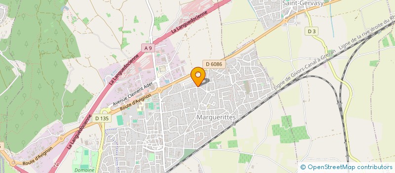 localisation de l'entreprise MADAME EVA MOURISSARGUES  MARGUERITTES