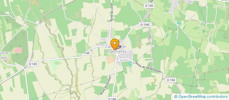 localisation de l'entreprise MADAME EVA MULOT  CANAULES-ET-ARGENTIERES