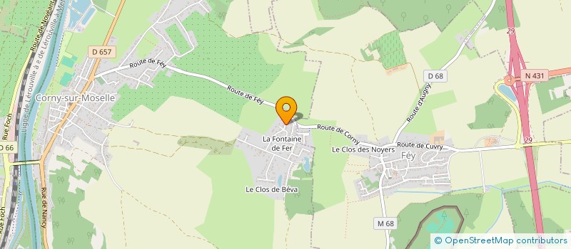 localisation de l'entreprise MADAME EVA MUNIER  CORNY-SUR-MOSELLE