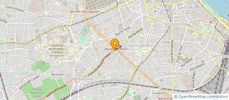 localisation de l'entreprise MADAME EVA MUSSET  TALENCE